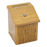 Old school suggestion box with lock
